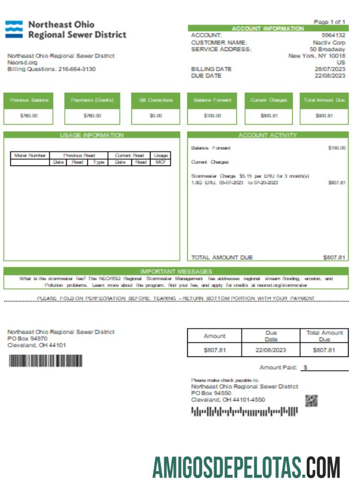 Projeto de lei de serviços públicos do distrito regional de esgoto do nordeste de Ohio, SCR baixar para verificação